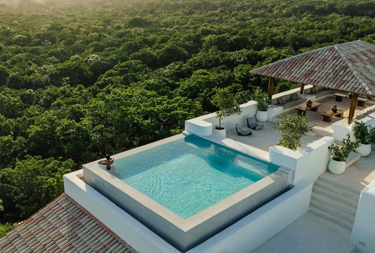 Xpu002 - Villa privée en bord de mer avec terrasses à Xpu-Ha