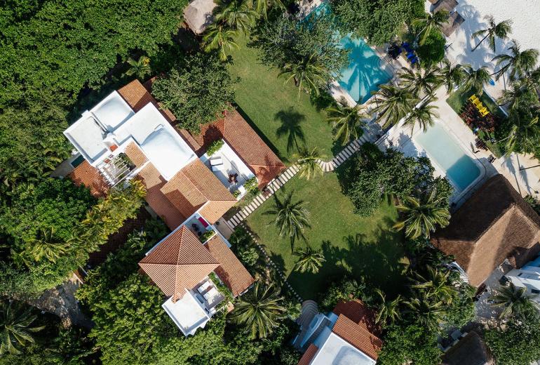 Xpu002 - Villa privée en bord de mer avec terrasses à Xpu-Ha