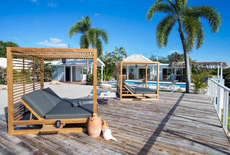 Sxm024 – Casa na colina com vista para o mar em Terres Basses