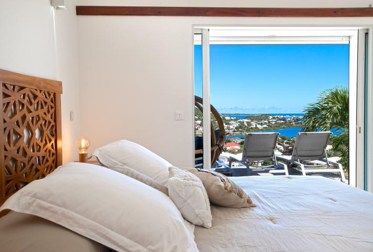 Sxm030 – Villa avec vue sur la mer et piscine à Mont Vernon
