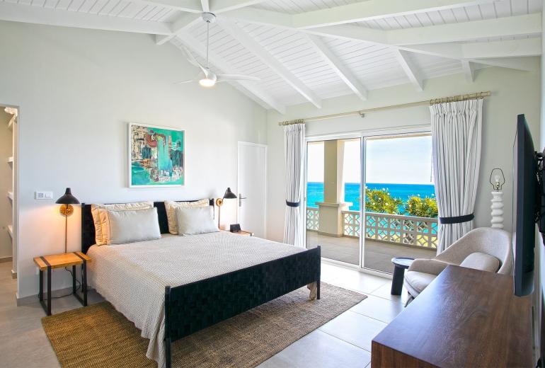 Sxm034 – Villa no penhasco com vista para o mar em Terres Basses