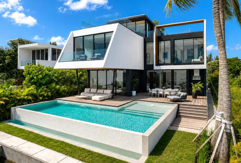 Mia017 - Modern bayfront estate in Miami Beach