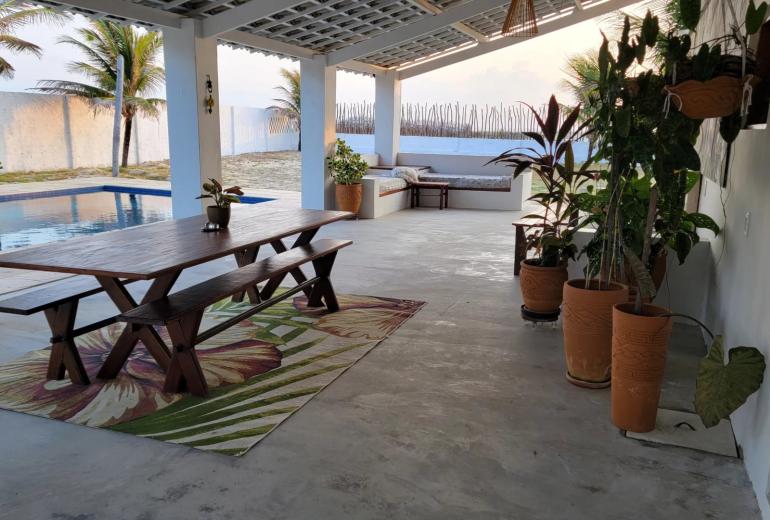 Cea083 - Casa pé na areia com piscina e vista para o mar