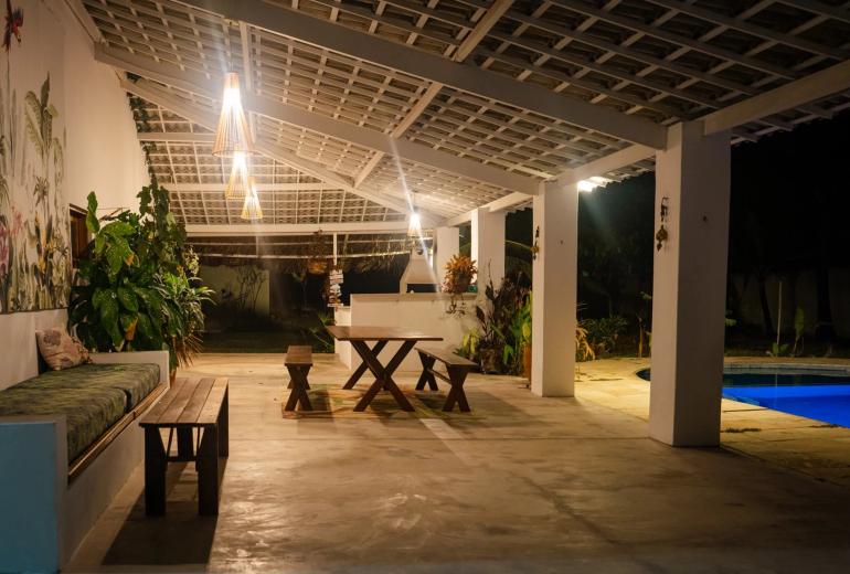 Cea083 - Casa pé na areia com piscina e vista para o mar