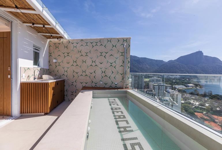 Rio008 - Penthouse dúplex en Leblon – Vista panorámica y piscina privada
