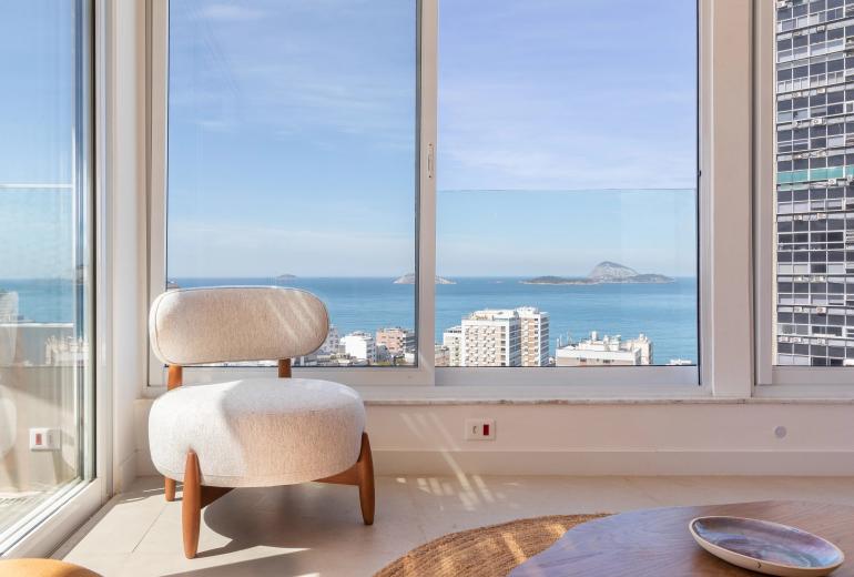 Rio008 - Penthouse dúplex en Leblon – Vista panorámica y piscina privada