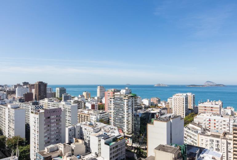 Rio008 - Penthouse dúplex en Leblon – Vista panorámica y piscina privada