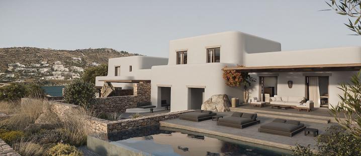 Cyc082 - Villa moderna en Mykonos