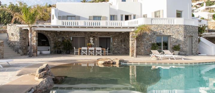 Cyc002 - Une villa moderne à Kounoupas, Mykonos.